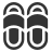 Icon für Hausschuhe oder Slipper